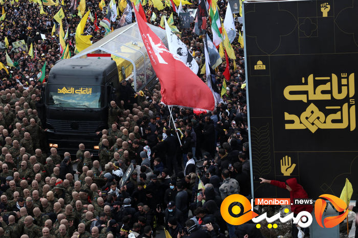 گزارش تصویری/ مراسم تشییع پیکر سیدحسن نصرالله و سیدهاشم صفی الدین