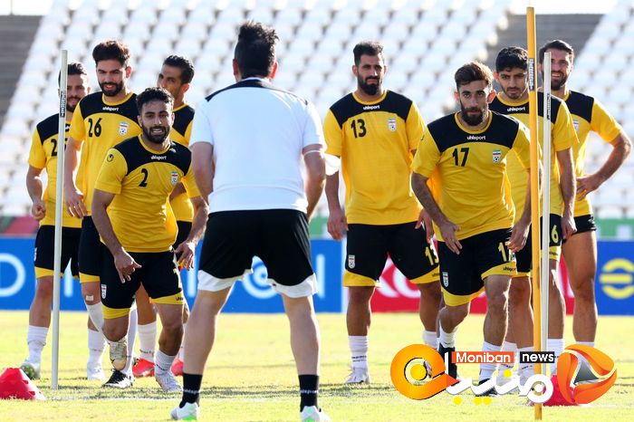 آخرین تمرین تیم ملی قبل از بازی با لبنان