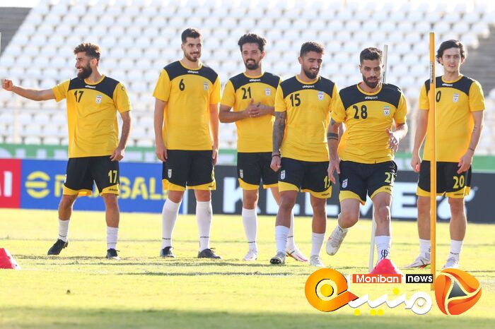 آخرین تمرین تیم ملی قبل از بازی با لبنان