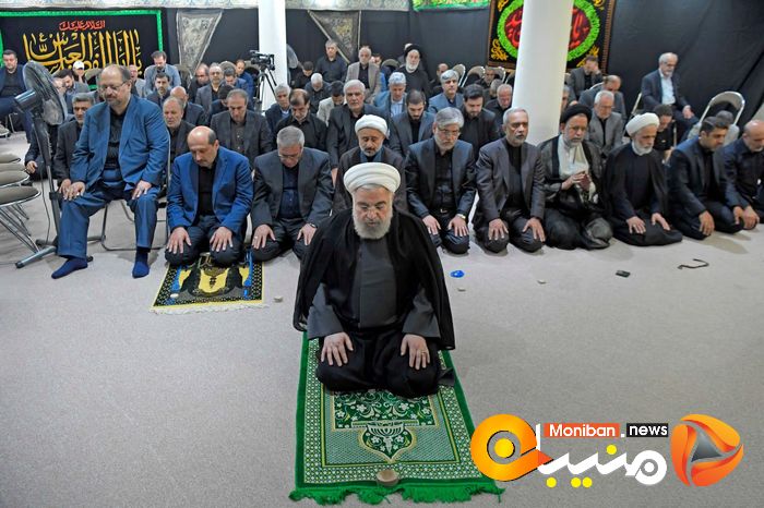 مراسم عزاداری سیدالشهدا (ع) در دفتر حسن روحانی