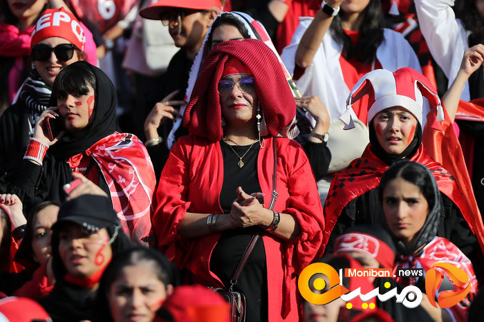 گزارش تصویری| دختران پرسپولیسی در ورزشگاه آزادی