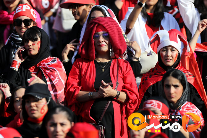 گزارش تصویری| دختران پرسپولیسی در ورزشگاه آزادی