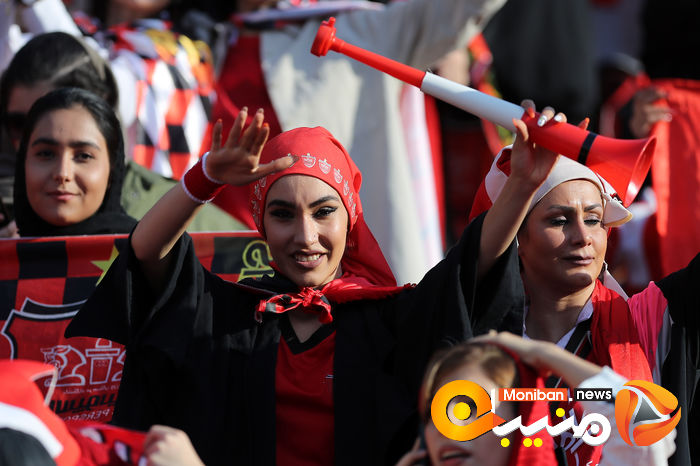 گزارش تصویری| دختران پرسپولیسی در ورزشگاه آزادی