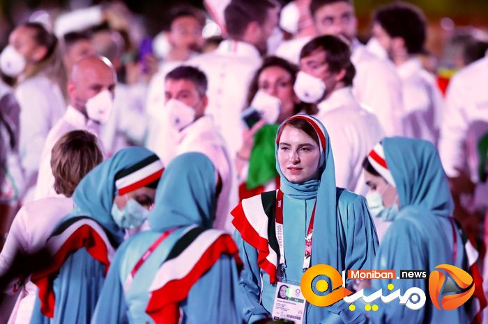 رژه کاروان ایران در المپیک Tokyo 2020