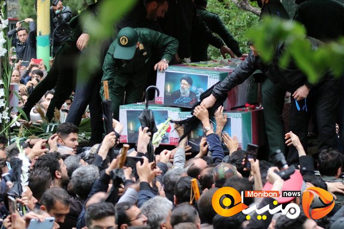 گزارش تصویری| تشییع پیکر رئیسی، آل هاشم و همراهانشان در تبریز