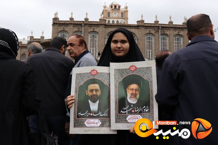 گزارش تصویری| تشییع پیکر رئیسی، آل هاشم و همراهانشان در تبریز