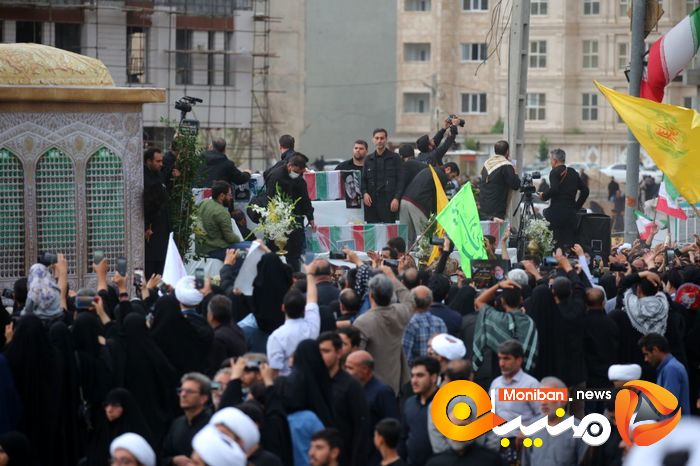 گزارش تصویری| تشییع پیکر رئیسی و همراهانش در قم