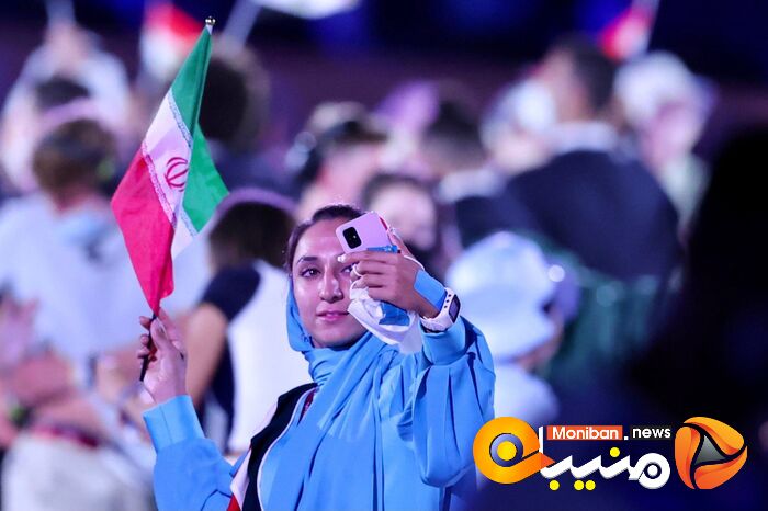 رژه کاروان ایران در المپیک Tokyo 2020