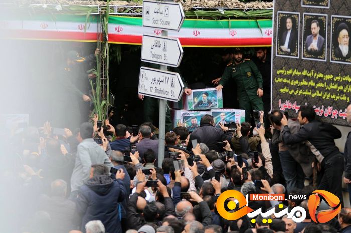 گزارش تصویری| تشییع پیکر رئیسی، آل هاشم و همراهانشان در تبریز