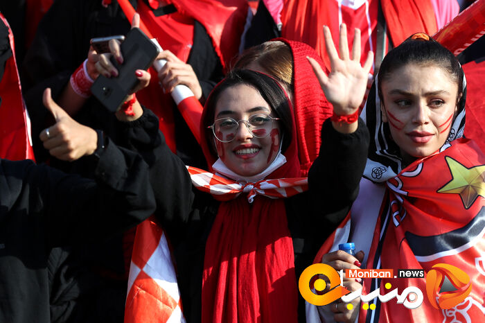گزارش تصویری| دختران پرسپولیسی در ورزشگاه آزادی
