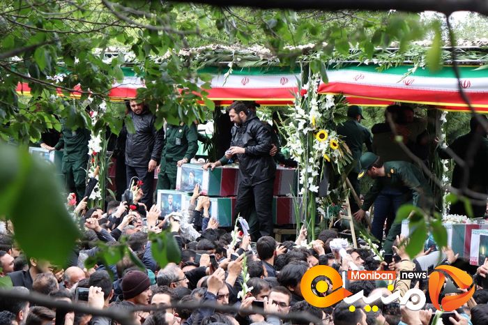 گزارش تصویری| تشییع پیکر رئیسی، آل هاشم و همراهانشان در تبریز