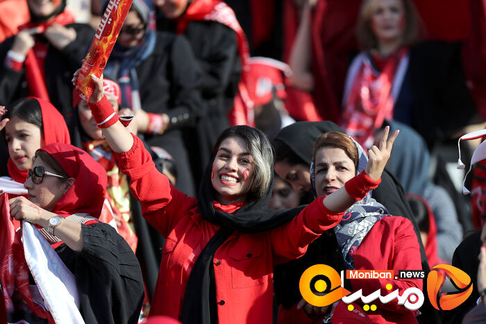 گزارش تصویری| دختران پرسپولیسی در ورزشگاه آزادی