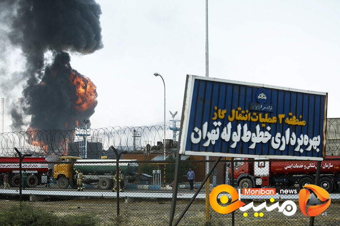 وضعیت پالایشگاه تهران بعد از ۱۸ ساعت حریق
