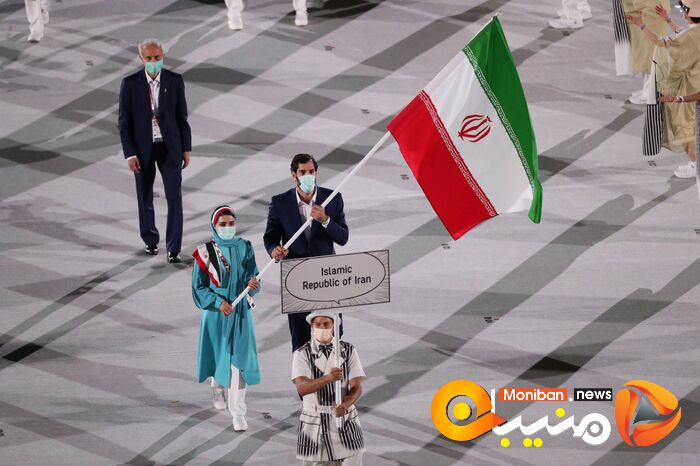 رژه کاروان ایران در المپیک Tokyo 2020