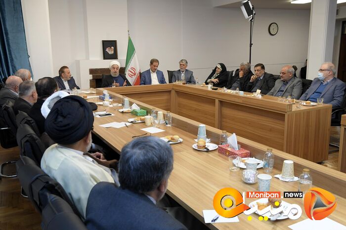 دیدار حسن روحانی با وزرای سابق