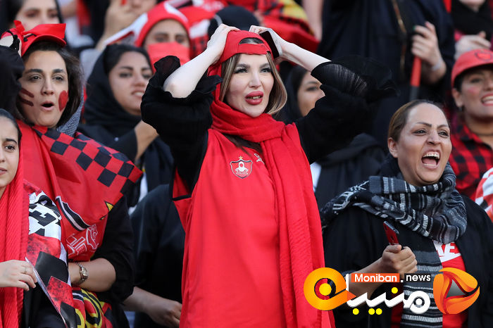گزارش تصویری| دختران پرسپولیسی در ورزشگاه آزادی
