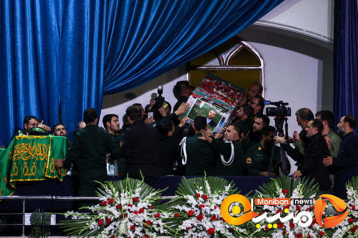 گزارش تصویری| مراسم وداع با رئیسی و همراهانش در مصلی تهران