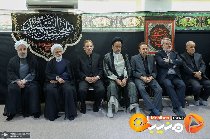 مراسم عزاداری سیدالشهدا (ع) در دفتر حسن روحانی