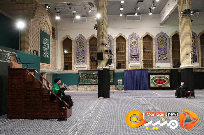 مراسم عزاداری ایام فاطمیه در حسینیه امام خمینی (ره) با حضور رهبر معظم انقلاب