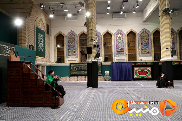 مراسم عزاداری ایام فاطمیه در حسینیه امام خمینی (ره) با حضور رهبر معظم انقلاب