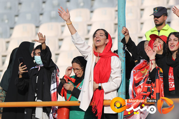 گزارش تصویری| دختران پرسپولیسی در ورزشگاه آزادی