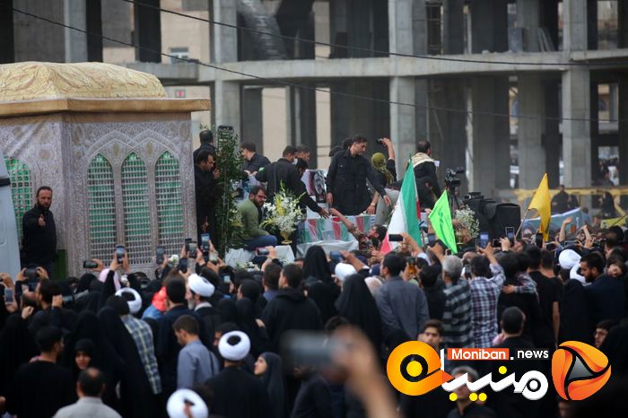 گزارش تصویری| تشییع پیکر رئیسی و همراهانش در قم