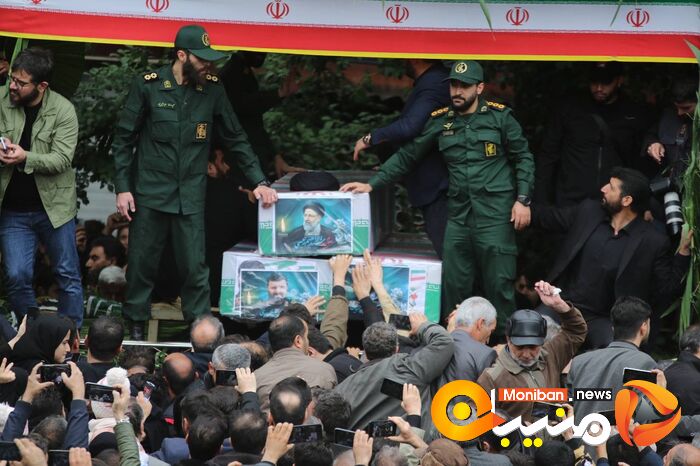 گزارش تصویری| تشییع پیکر رئیسی، آل هاشم و همراهانشان در تبریز