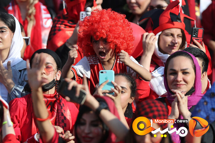 گزارش تصویری| دختران پرسپولیسی در ورزشگاه آزادی