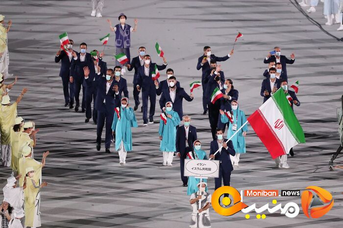 رژه کاروان ایران در المپیک Tokyo 2020