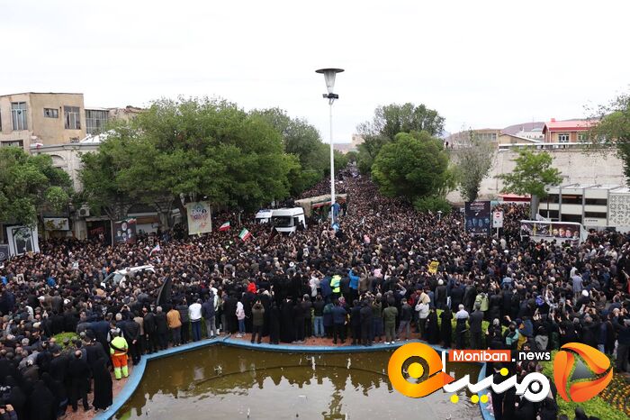 گزارش تصویری| تشییع پیکر رئیسی، آل هاشم و همراهانشان در تبریز