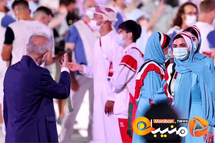 رژه کاروان ایران در المپیک Tokyo 2020