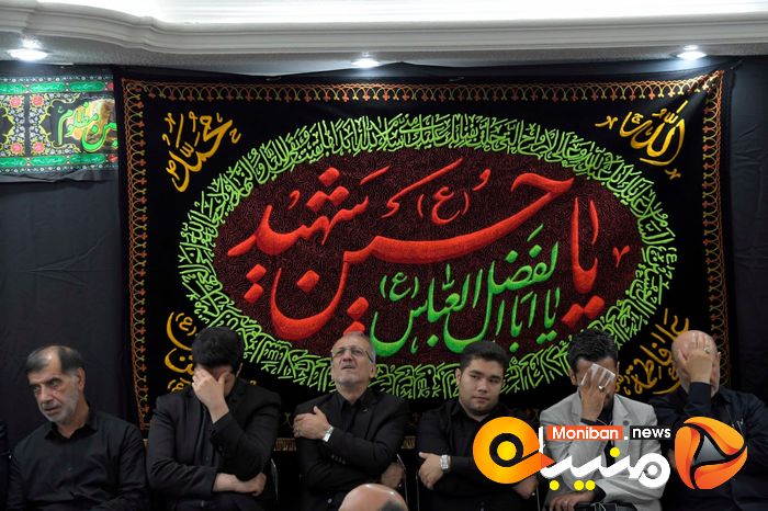 مراسم عزاداری سیدالشهدا (ع) در دفتر حسن روحانی