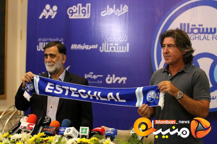 مراسم امضای قرارداد ریکاردو ساپینتو، سرمربی استقلال