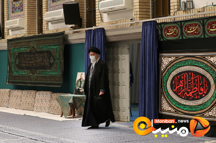 مراسم عزاداری ایام فاطمیه در حسینیه امام خمینی (ره) با حضور رهبر معظم انقلاب