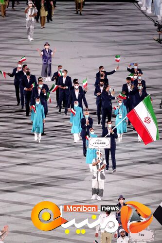 رژه کاروان ایران در المپیک Tokyo 2020