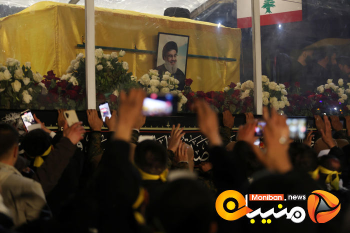 گزارش تصویری/ مراسم تشییع پیکر سیدحسن نصرالله و سیدهاشم صفی الدین