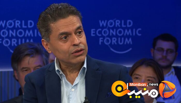 گزارش تصویری/ گفتگوی ظریف با فرید زکریا، مجری سی ان ان در اجلاس داووس