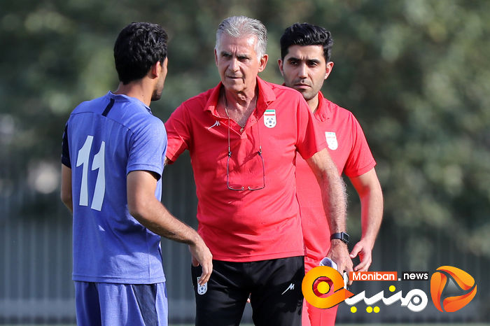 اولین تمرین تیم  ملی فوتبال با کارلوس کی روش