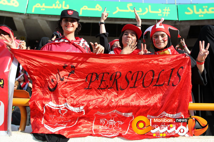 گزارش تصویری| دختران پرسپولیسی در ورزشگاه آزادی
