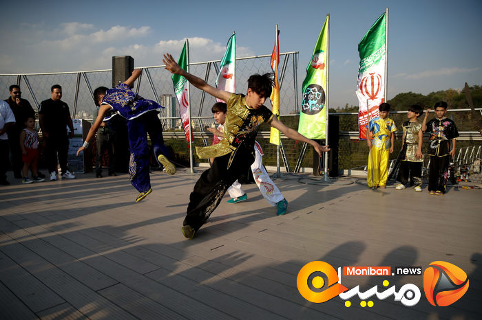 گزارش تصویری| همایش بزرگ ووشوکاران استان تهران در پل طبیعت