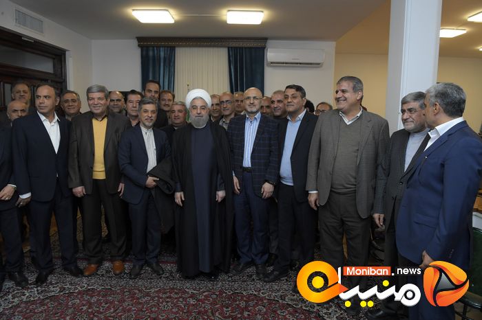 دیدار جمعی از فرهنگیان با حسن روحانی