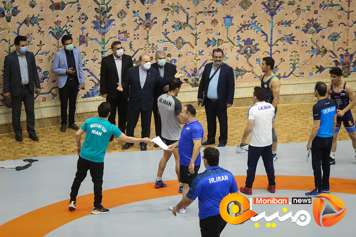 بازدید معاون رییس جمهور از اردوی تیم های ملی کشتی