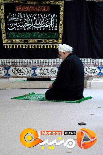 مراسم عزاداری سیدالشهدا (ع) در دفتر حسن روحانی