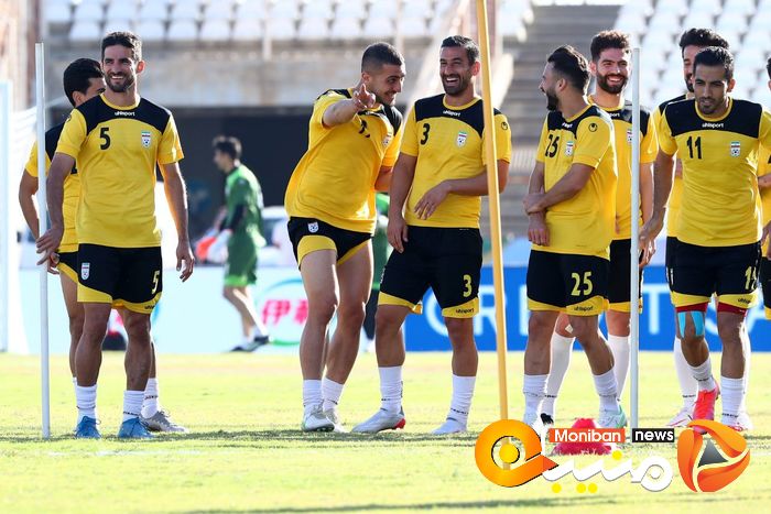 آخرین تمرین تیم ملی قبل از بازی با لبنان