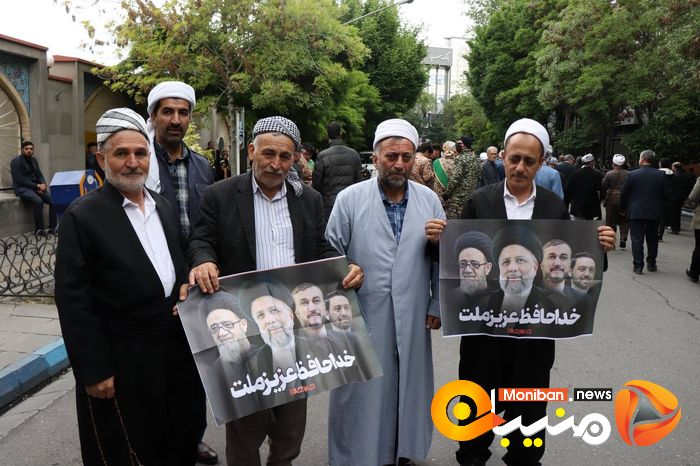 گزارش تصویری| تشییع پیکر رئیسی، آل هاشم و همراهانشان در تبریز