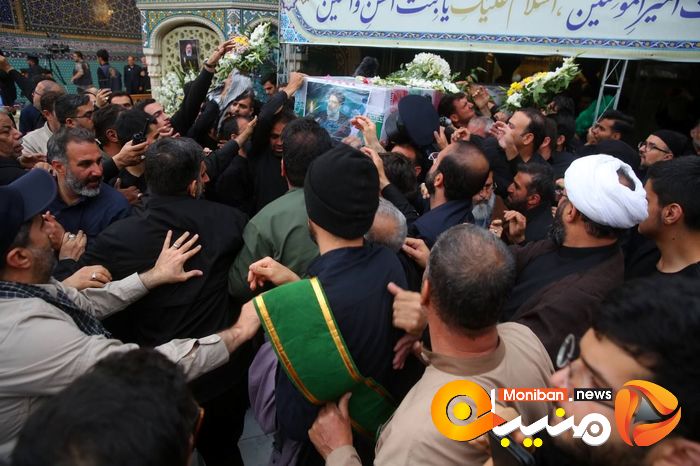 گزارش تصویری| مراسم وداع با رئیسی و همراهانش در مصلی تهران