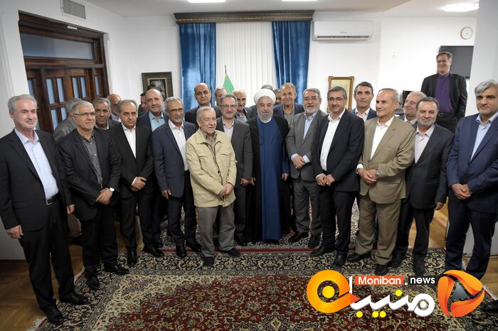 دیدار استانداران دولت یازدهم و دوازدهم با حسن روحانی