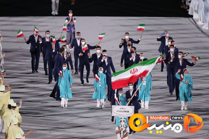 رژه کاروان ایران در المپیک Tokyo 2020