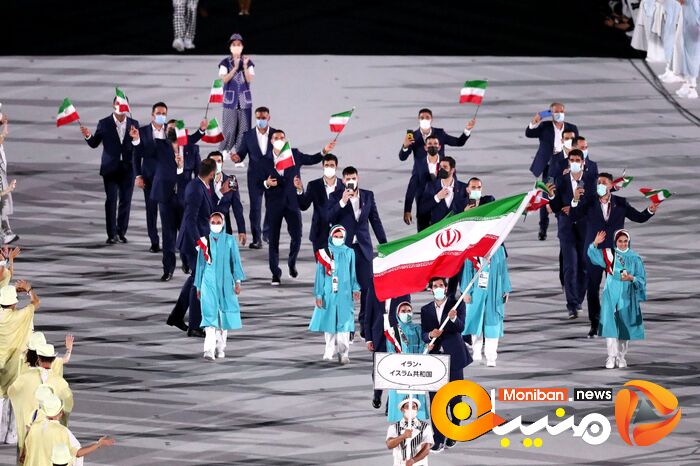 رژه کاروان ایران در المپیک Tokyo 2020
