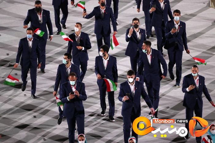 رژه کاروان ایران در المپیک Tokyo 2020